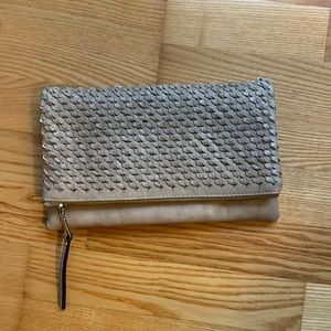 Urban Expressions clutch. Leather with textured design